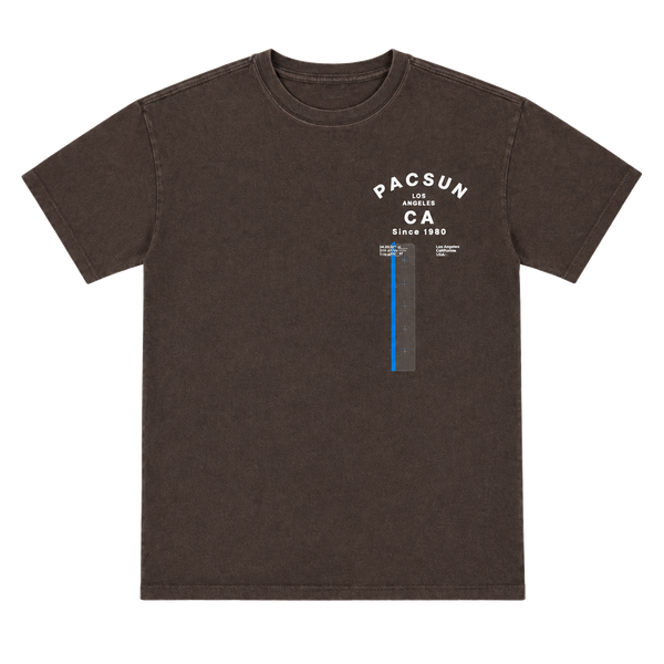 Pacsun Kids Oversized Graphic T-Shirt Size L 12 Brown