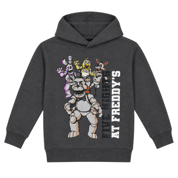 Childs Five Nights At Freddy's Hoodie Size S Gray Character Graphic Sweatshirt
