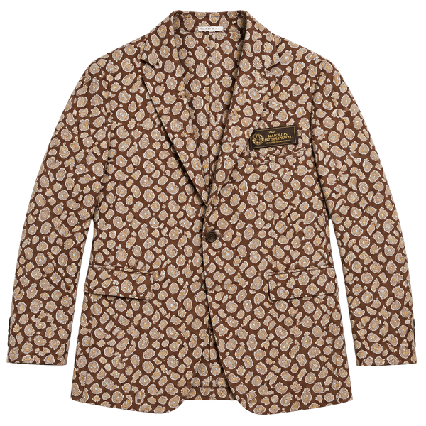Vintage Mancillas International 100% Camel Hair Sport Coat Jacket Paisley Lining
