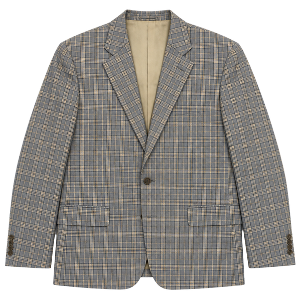 The Savile Row Company Bromley Blue Plaid Sport Coat Size 46R