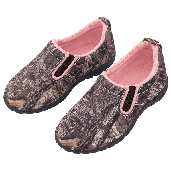 RedHead Camo Slip-On Shoes Size 8.5M Pink Accent