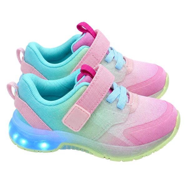 Cat & Jack Reese Toddler Size 5 Light-Up Sneakers Multicolor