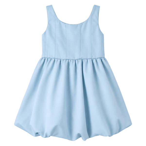 The Children's Place Girls Sleeveless Bubble Hem Dress Size 8 Blue