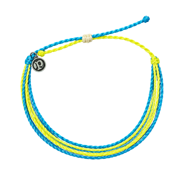 Pura Vida Monaco Bracelet Blue and Yellow String