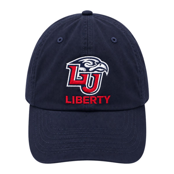 Captivating Liberty University Flames Navy Blue Baseball Cap Hat