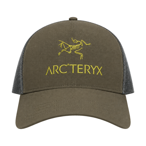 Arc'teryx Bird Word Trucker Hat Green Adjustable