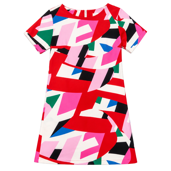Lili Sidonio Shift Dress Size XS Geometric Print