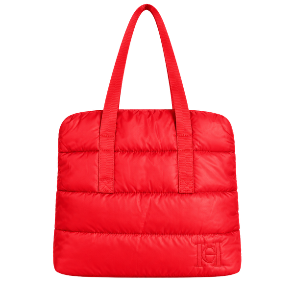 Carolina Herrera Good Girl Red Puffy  Tote Bag