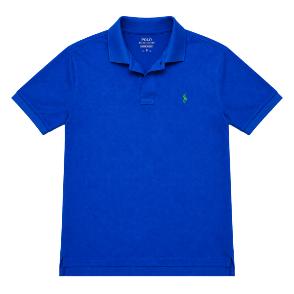 Polo Ralph Lauren Performance Polo Shirt Kids Size L Royal Blue Short Sleeve