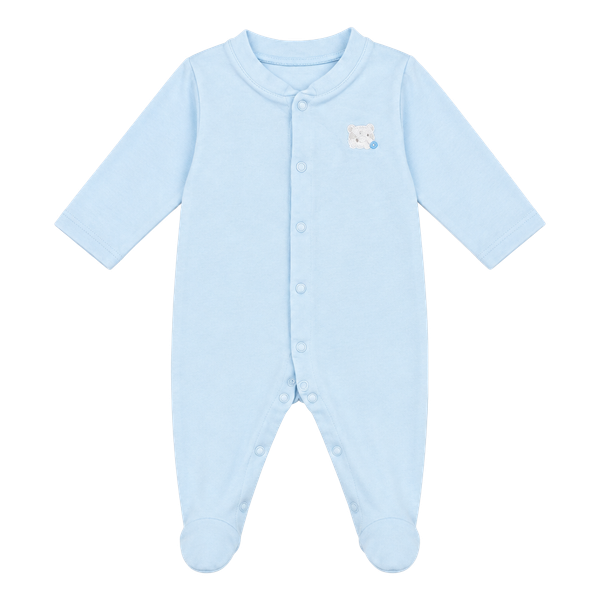 UNC Footies Size 6-9 Months Light Blue Baby Sleeper Footed Pajamas