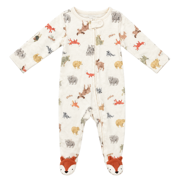 Just One You Made by Carters Woodland Animals Footie Size 3M