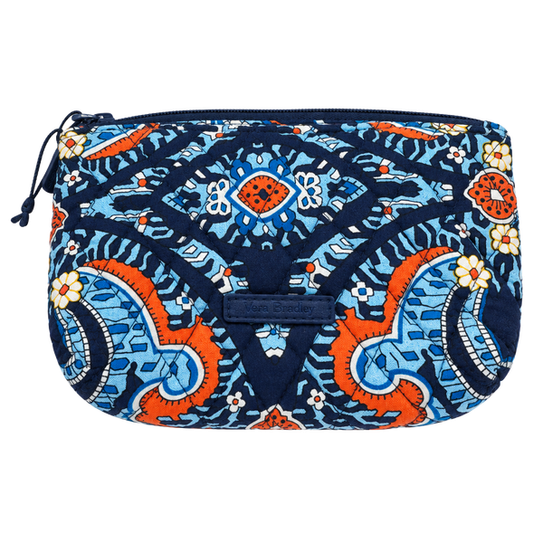 New Vera Bradley Cosmetic Bag Marrakesh Quilted Zip Pouch