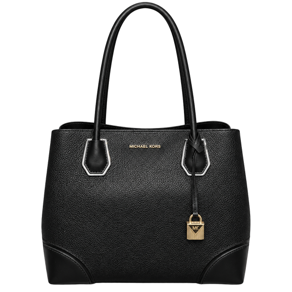 Michael Kors Mercer Pebbled Leather Tote Black