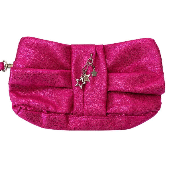 Victoria's Secret Pink Metallic Clutch Star Charms