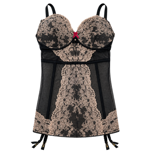 Victoria's Secret Lace Bustier Size 36C Black