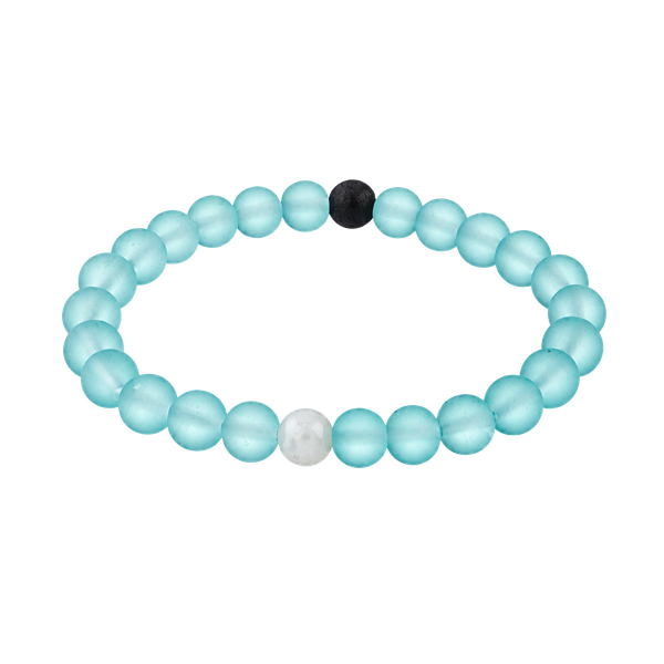 Turquoise/Cyan Blue Ying Yang Bracelet