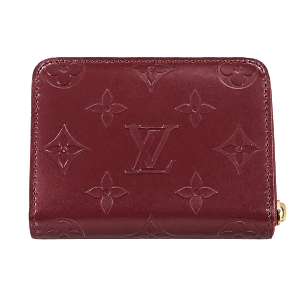 Louis Vuitton Vernis Amarante Zip Coin Purse Wallet Date Code SN2068