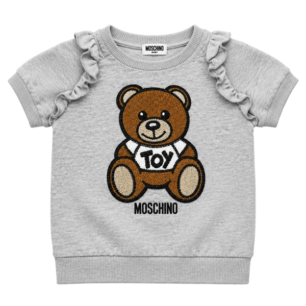 Moschino Baby Grey Teddy Bear Sweatshirt Size 12-18 Months