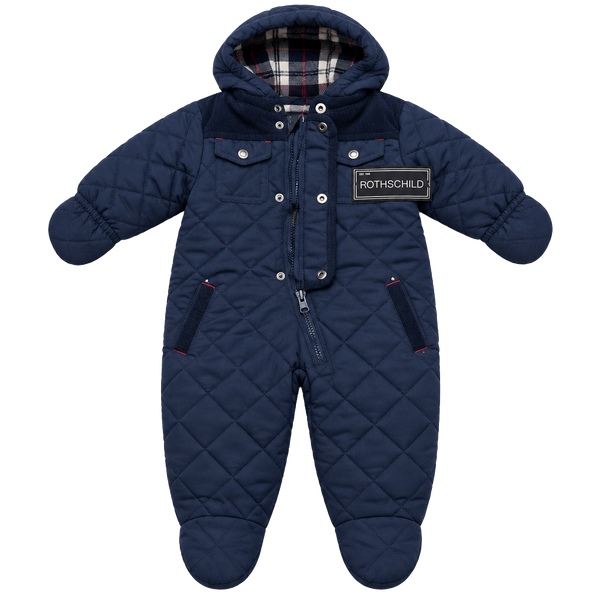 Rothschild Barn Quilt Pram Snowsuit Size 3/6M Navy
