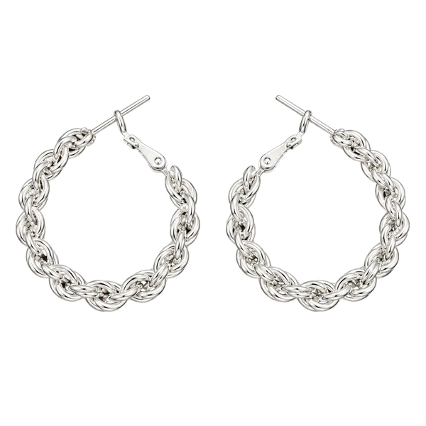 Rope Twist Hoop Earring