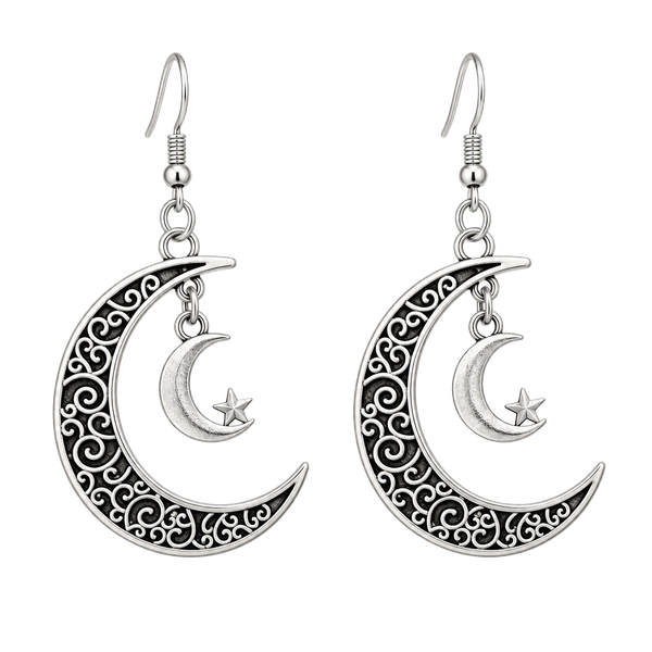 Moon Earrings Boho