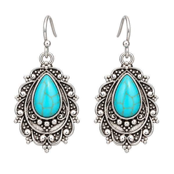 Turquoise Teardrop Earrings