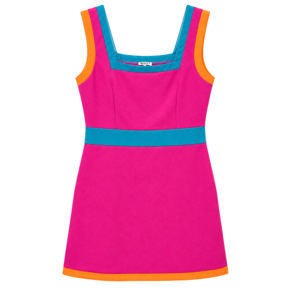 Why Dress Colorblock Mini Dress