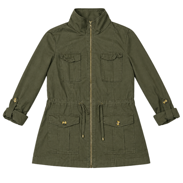41 Hawthorn Utility Jacket Size S Olive Green Full Zip