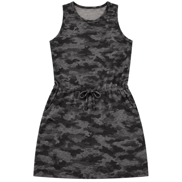 Sundry For Evereve Camo Romper Size 4/XL Grey Black Sleeveless A809