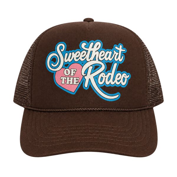 Otto Sweetheart Of The Rodeo Trucker Hat Brown Foam OSFM