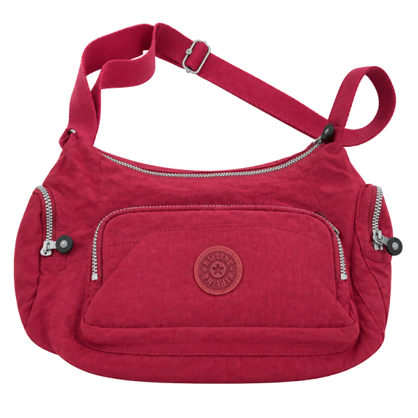 Kipling Gabbie Small Crossbody Bag Red Nylon Flaring Rust