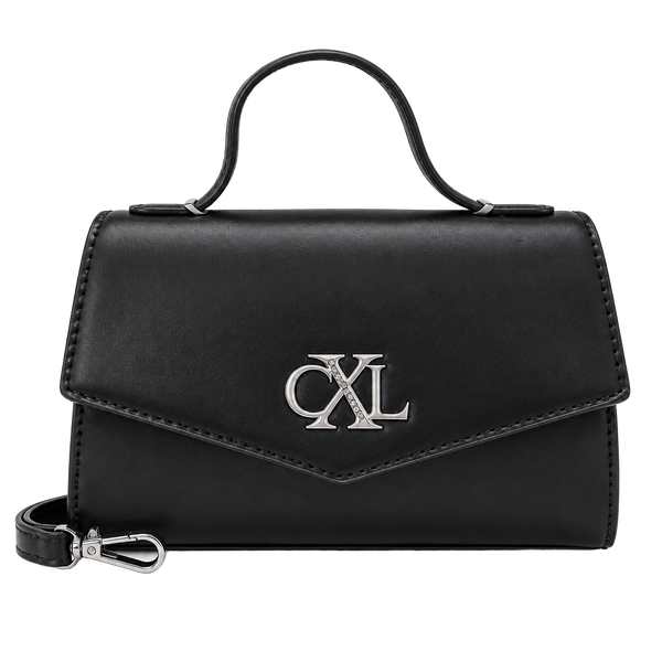 Cxl By Christian Lacroix Laine Matte Patent Crossbody Bag Black