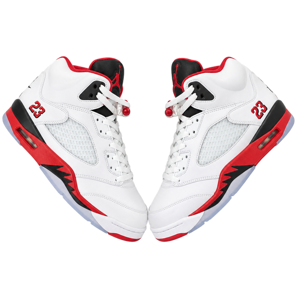 Jordan Air Jordan 5 Retro Fire Red White Black Sneakers