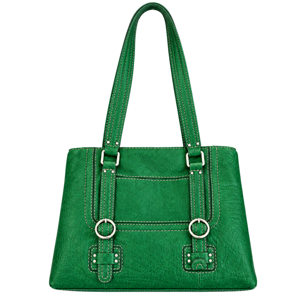 Etienne Aigner Green Leather Shoulder Bag Purse
