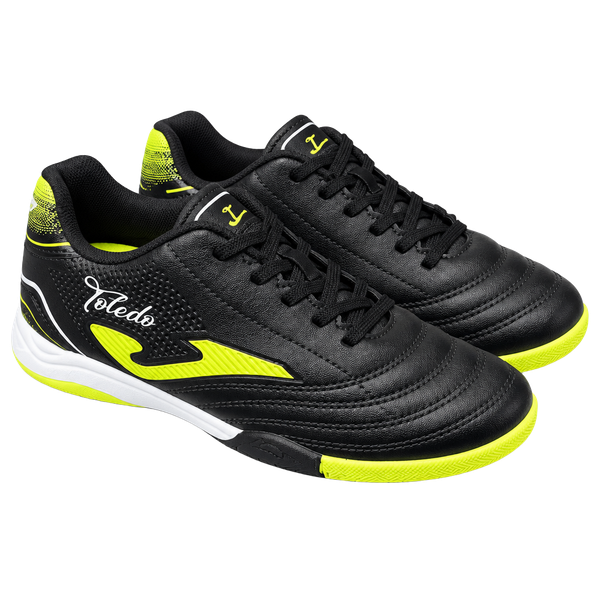 Joma Toledo Turf Soccer Cleats Size US 1.5 Black Neon Green Shoes Kids