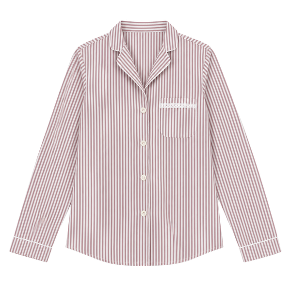 Brooks Brothers 346 Pajama Shirt Size XS Red White Striped Cotton