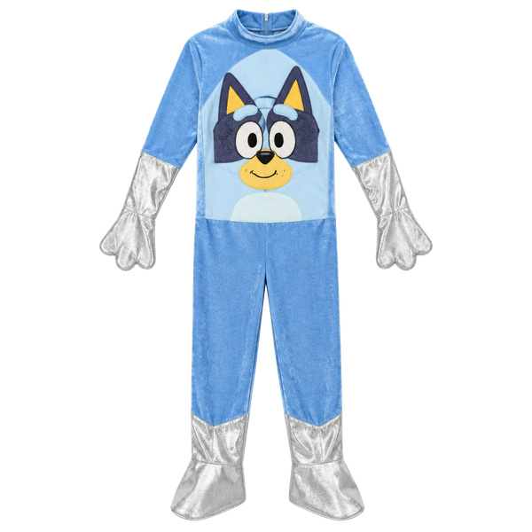 Disguise Bluey Deluxe Toddler Costume Size M 3T-4T Blue Jumpsuit Hood