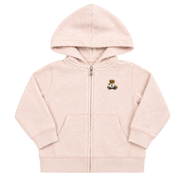 Ralph Lauren Polo Bear Terry Fleece Hoodie 18M Pink