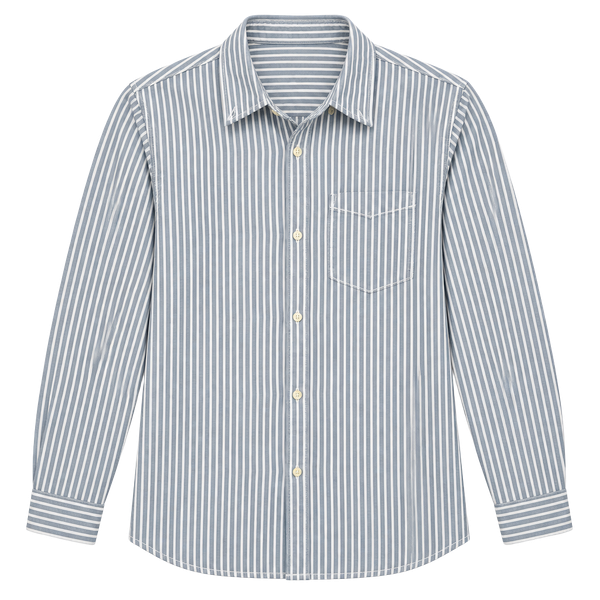 Gap Kids Long Sleeve Button Down Shirt Size XL 12 Blue White Striped