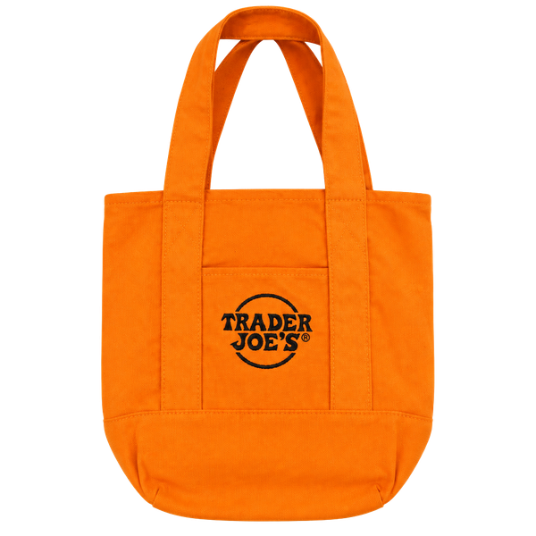 Trader Joe's Canvas Tote Bag Orange