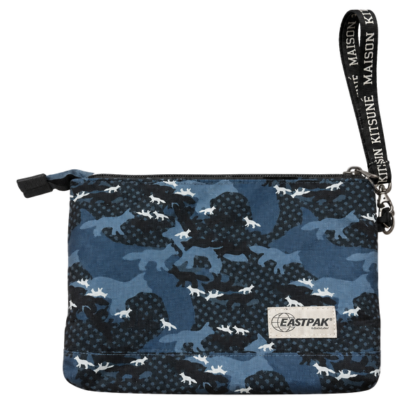 Maison Kitsune x Eastpak Blue Camouflage Isabella Pouch
