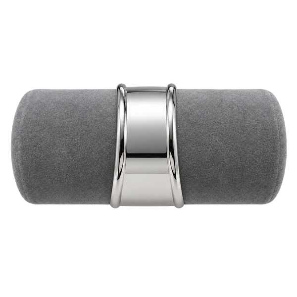 Chunky Silver Plated Curved Cuff Bracelet