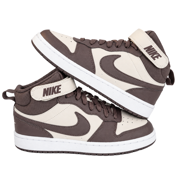 Nike Court Borough Mid 2 Size 5Y Brown Pink Sneakers