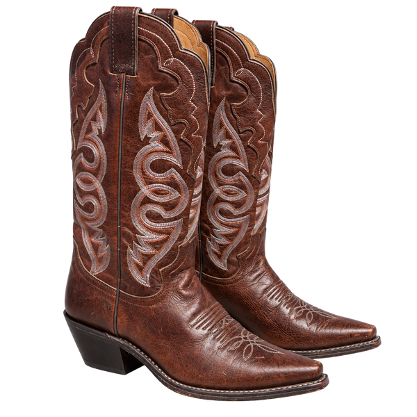 Vintage Justin L4330 Women’s 6.5 B Brown Leather Western Cowboy Boots Y2K
