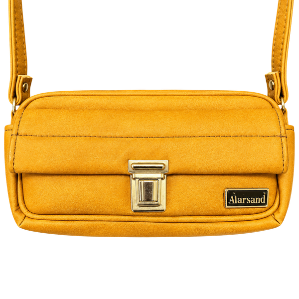 Marsand Vintage Tan Leather Camera Bag Crossbody
