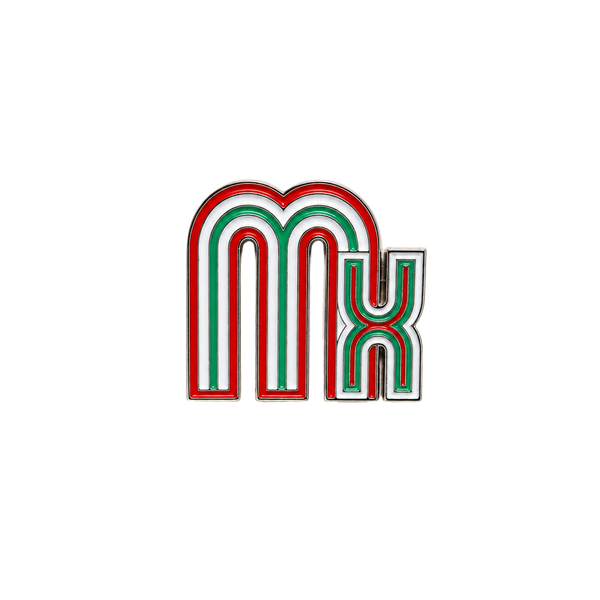 J0019 Hello Friend Enamel Pin Mx Red Green White Lapel Pin