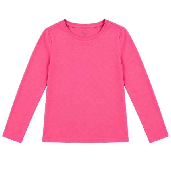 Wonder Nation Long Sleeve Kid Tough Tee Size L 10-12 Pink Confection