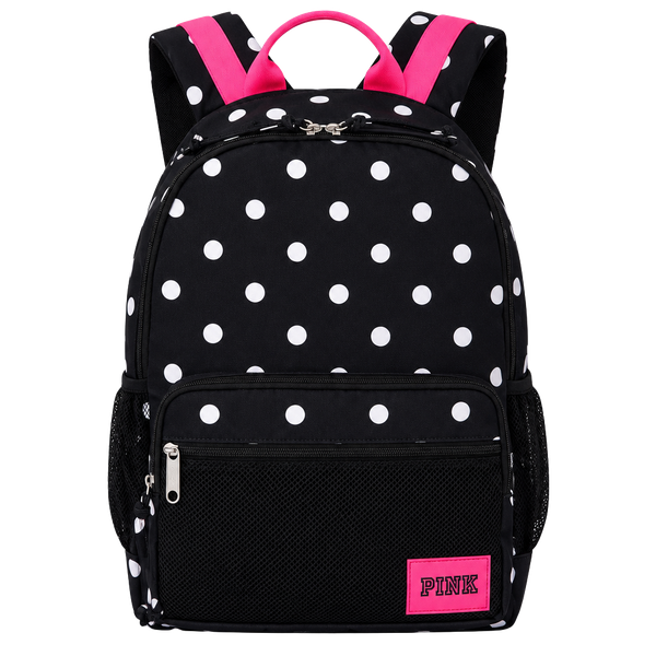 Victoria's Secret Pink Campus Backpack Black Polka Dot