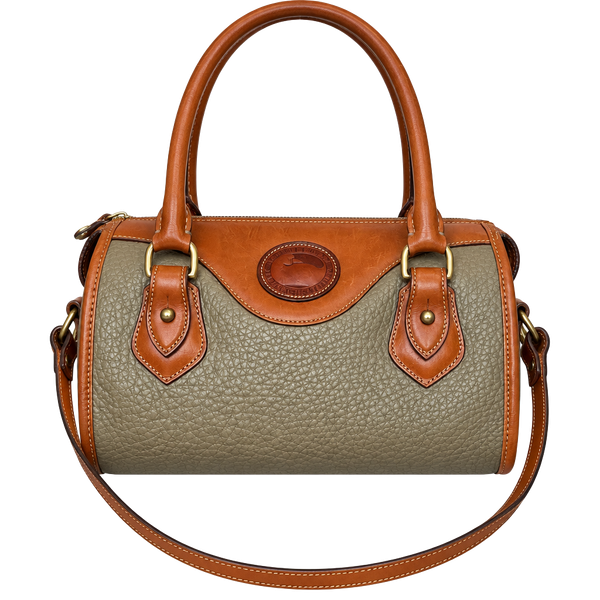 Dooney & Bourke Vintage All Weather Leather Taupe Satchel Crossbody Bag