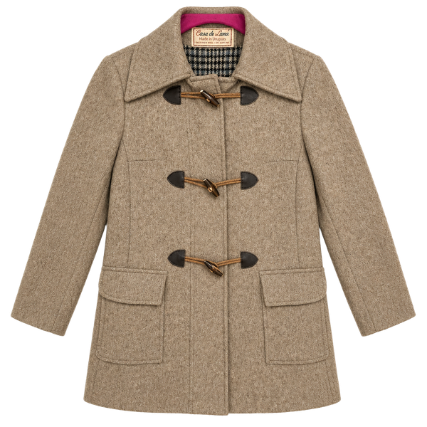 100% Virgin Wool Casa De Lana Coat Jacket Vintage Size 7/8 Made In URUGUAY